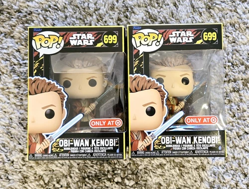 Lot of (2) Funko Pop! Star Wars - Obi-Wan Kenobi 699 Target Exclusive Sealed NIB