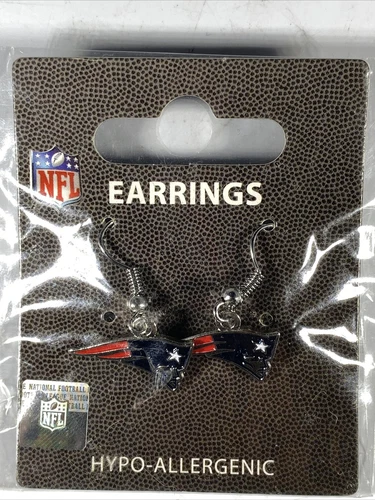 NFL Football | New England Patriots | Dangle Earrings Jewelry Hypo-allergenic