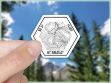 Mt Bierstadt Colorado 14er Sticker - Vinyl w Topo Contours, Rank, Elevation