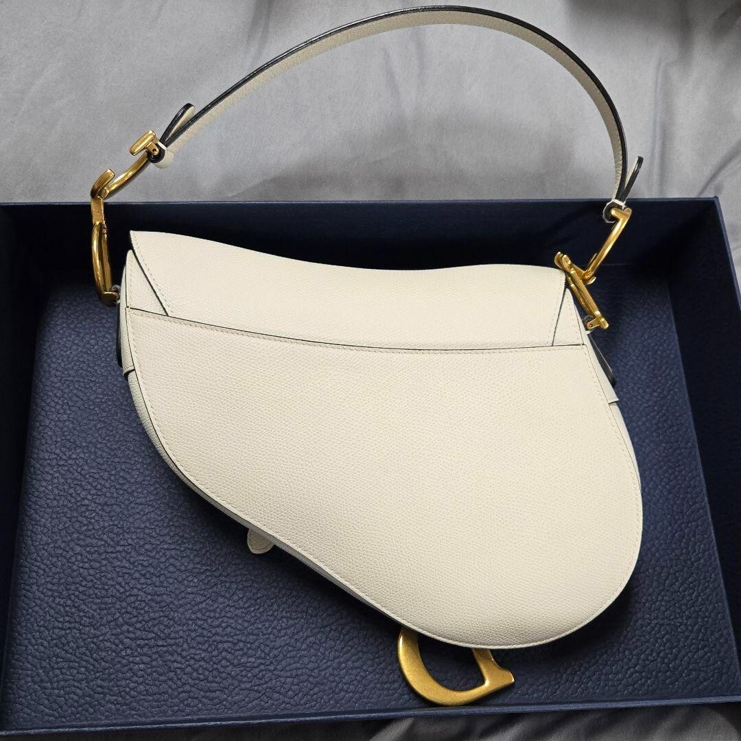 Christian Dior ホワイトレザーショルダーバッグ クリスチャンディオール Christian Dior ハンドバッグ ショルダー