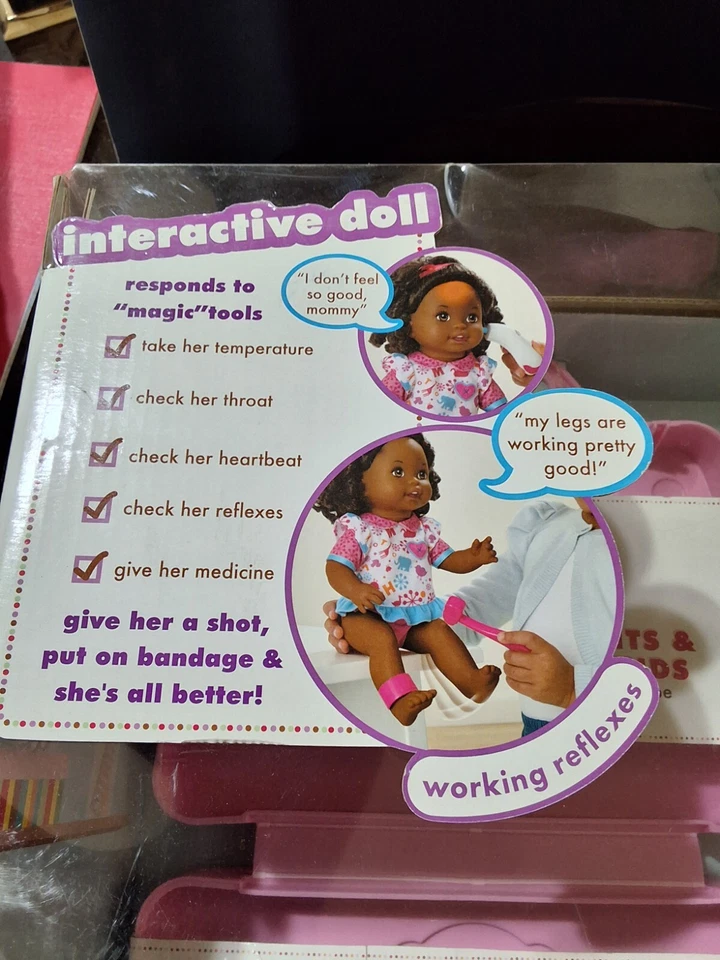 LITTLE MOMMY DOCTOR MOMMY 2012 INTERACTIVE  DOLL NEW IN BOX MATTEL RARE - Image 2 of 4