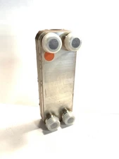 Lytron 10 Plate Copper Liquid To Liquid brazed plate heat exchanger 3/4 NPT