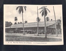 I2675 Tanzania Dar-es-salaam New Fish Market vintage postcard