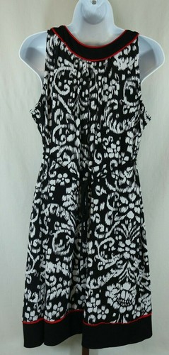 Motherhood Maternity Womens Ladies Black White Sleeveless Dress Size Large - Picture 2 of 5