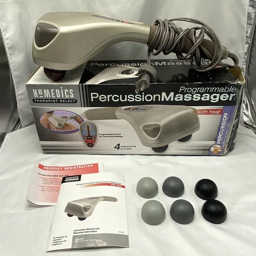 HOMEDICS PERCUSSION VIBRATING PERCUSSION MASSAGER PA-4H WITH HEAT in box shiatsu