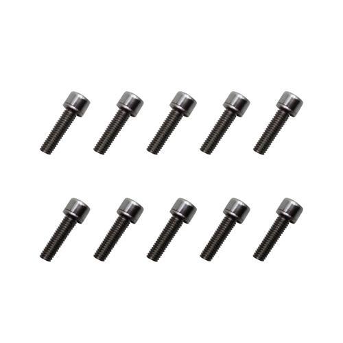 Haiki Lot 10 Vis De Vélo En Caoutchouc Noir – Anti-eau, Anti-poussière – Pour VTT, Route, Pliant – Forme Ronde