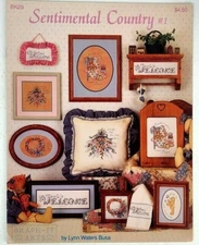 Sentimental Country #1 Lynn Waters Busa Graph-It Arts Cross-Stitch Book Leaflet