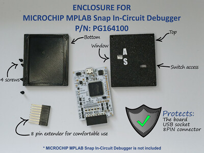 GEHÄUSE FÜR MICROCHIP MPLAB SNAP DEBUG BOARD PG164100 SCHUTZBOX