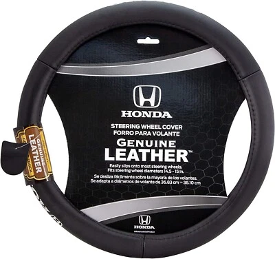 ⭐️⭐️⭐️⭐️⭐️ HONDA Genuine Leather Car SUV Truck SUV Van Steering Wheel Cover - Imagen 1 de 4