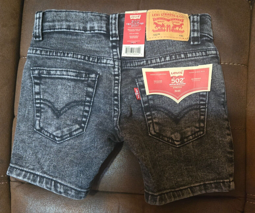 Levi's Kids 502 Denim Shorts 4 Regular Grey 816288F-GAR - Picture 2 of 6