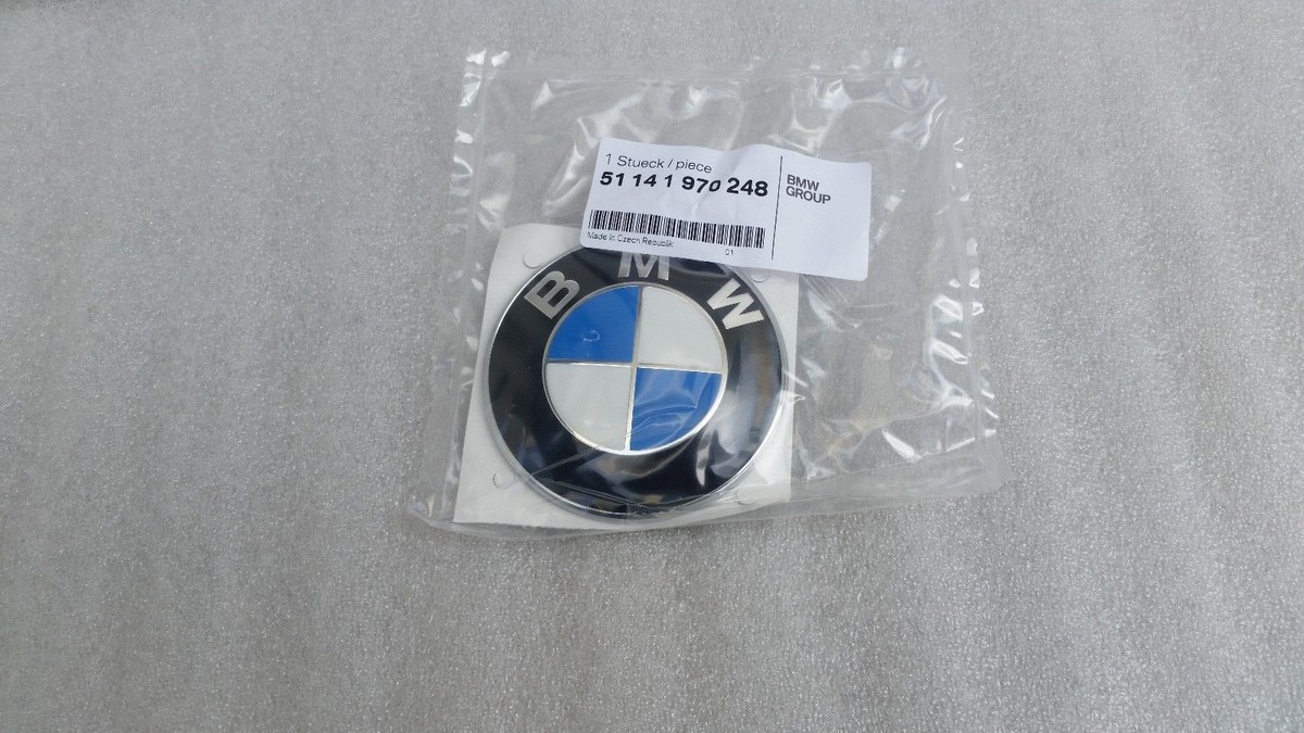 BMW 78MM Z3 X5 7 SERIES REAR EMBLEM TRUNK BADGE LOGO ROUNDEL OEM 