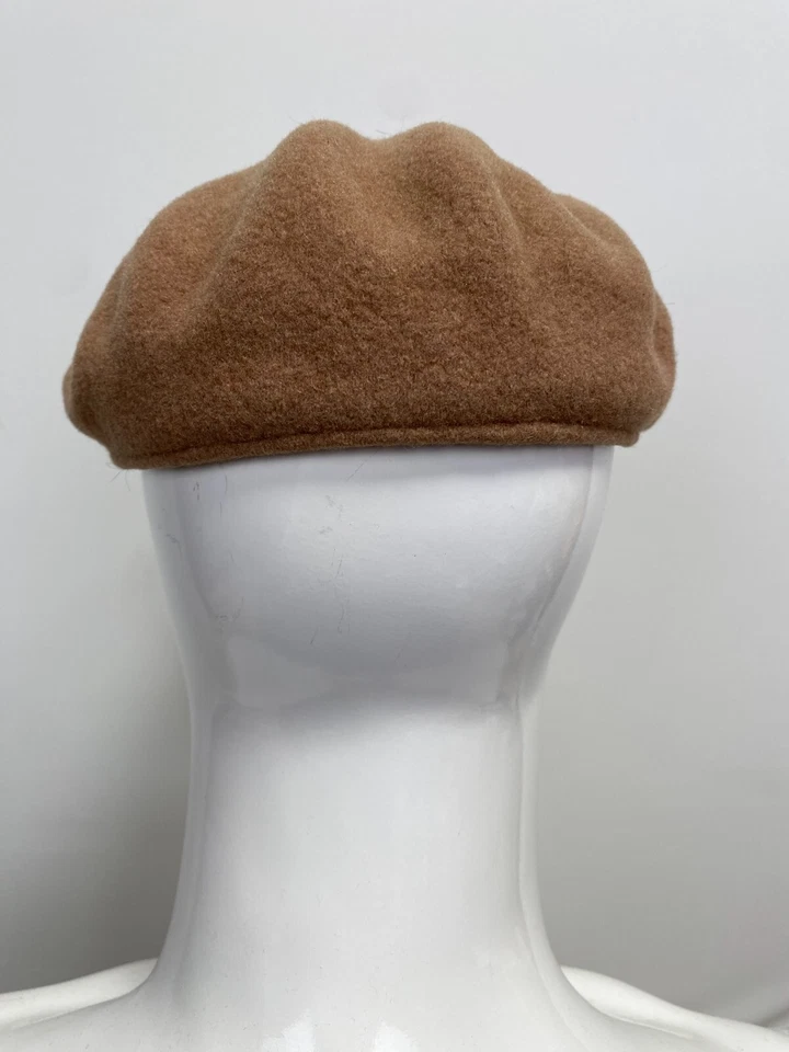 Kangol Vintage IN Lana Cappello Piatto L 59cm Golf Panettiere Mod Marrone Chiaro - Image 4 of 4