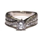 GIA 14k yellow gold 1.27ct round diamond engagement ring 4.4g estate womens rare — photo 5