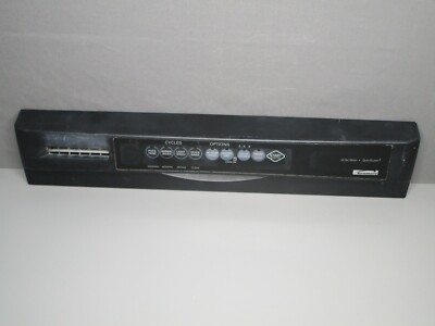 Kenmore Ultra Wash QuietGuard3 Dishwasher Control Panel, Black 8269156 ASMN 