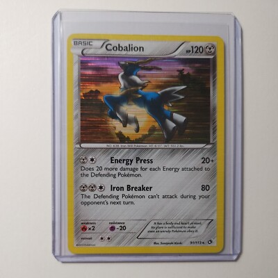Cobalion 91/113 Legendary Treasures 2013 Holo Rare Pokemon Card LP-NM | eBay
