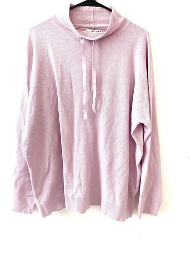 Cowl Neck Pullover Sweater, Purple 