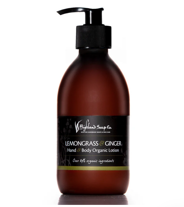 Highland Soap Co Scottish Lemongrass And Ginger Organic Hand And Body Lotion