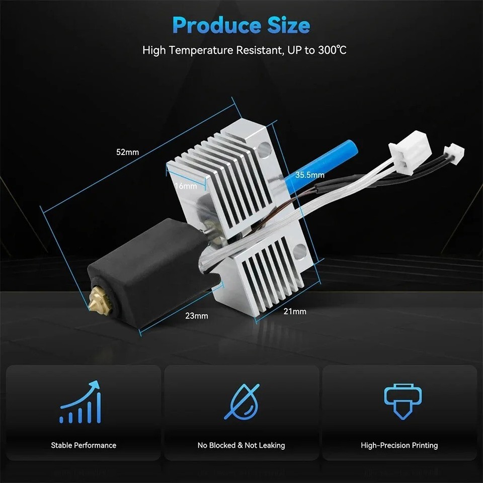 Hotend Kit For ELEGOO Neptune 4 PLUS/MAX 3D Printer Assemble