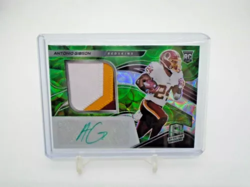 2020 PANINI SPECTRA ANTONIO GIBSON RC ROOKIE PRIME 3 COLOR PATCH AUTO /50