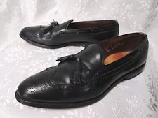 Allen Edmonds Men's Manchester Wingtip Tassel Dress Shoes 12 A Black Leather