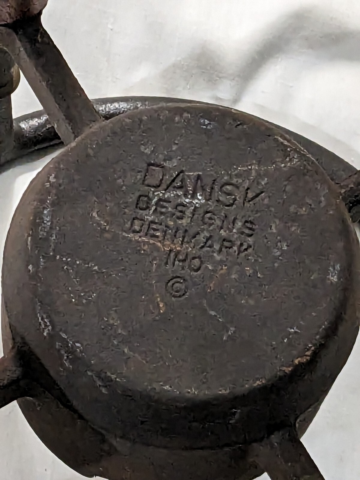 Vintage DANSK DESIGNS Cast Iron FONDUE STAND & WARMING Sterno BURNER