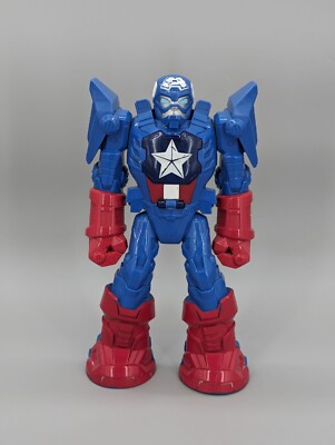 Hasbro 2012 Captain America Robot Exoskeleton Marvel 12  Moveable Arms & Legs