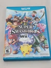 Super Smash Bros Nintendo Wii U 2014 Case Art & Game Tested Working