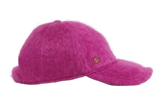 New Authentic Gucci GG Logo Mohair Pink Fuxia Baseball Hat Size M New Authentic Gucci GG Logo Mohair Pink Fuxia Baseball Hat  main image 4
