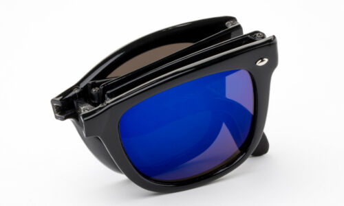 Gafas de sol plegables únicas estilo clásico retro para viajar gafas UV 100% - Imagen 8 de 17