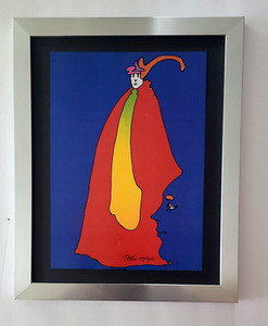 Peter Max | Vintage Print Signed | Mounted & Framed in New Silver Buy it Now!