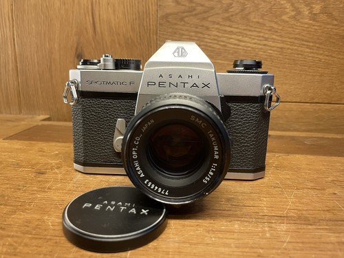 *Near Mint* Pentax Spotmatic F SPF Film Camera SMC Takumar 55mm F/1.8 From Japan
