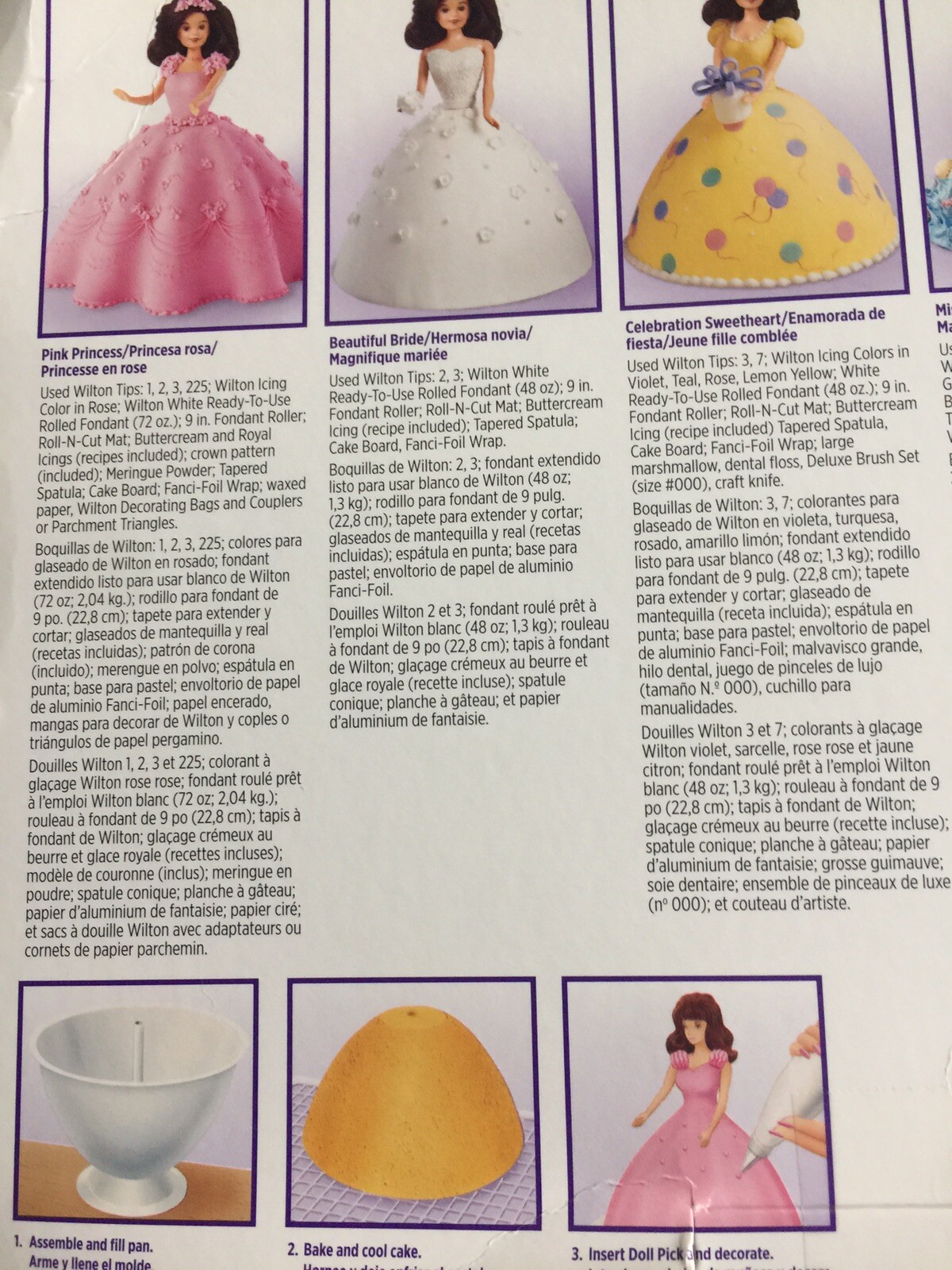 Wilton Classic Wonder Mold Pan Set Create Princess Bride Doll Cake