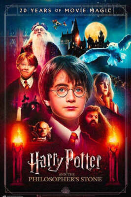 Harry Potter And The Philosopher s Stone Movie Poster 17 X 12 Reproduction