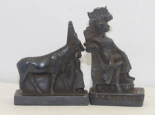 2 ANCIENT EGYPTIAN Statues of King Tut and Apis Hathor (BA)