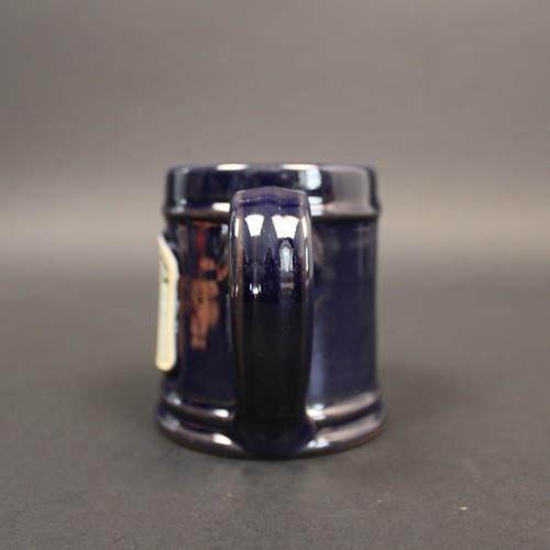 Deneen Pottery Coffee Mug Red Bluff Cottage B&B Navy Blue Montgomery AL 10 oz - Picture 4 of 8