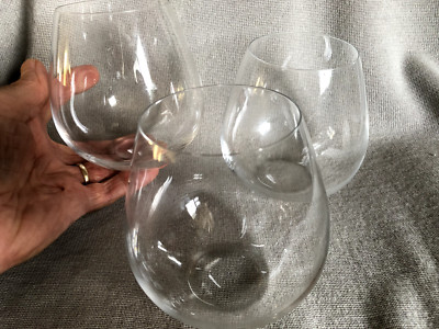 Four 4 Riedel stemless wine tumblers glasses, 24 oz, 700 ml, Pinot/Nebbiolo