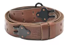 M1907 LEATHER RIFLE SLING Dated 1944 M1 GARAND SPRINGFIELD Drum Dyed Leather