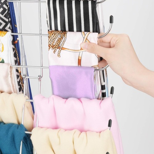 ZEDODIER Scarf Organizer Scarf Hanger for Closet, Rotatable Sturdy Hijab Holder - Picture 6 of 6