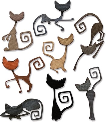 Sizzix Sizzx Thinlits Die Set 16PK Mischievous by Tim Holtz | 665996 |... 
