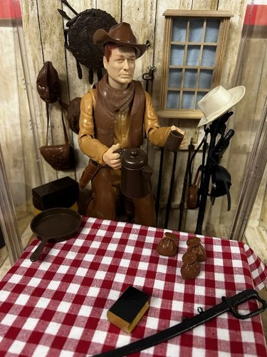 VINTAGE JOHNNY WEST ACTION FIGURE MARX with Accessories