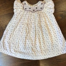 Janie Jack floral smocked dress-size 6-12 months