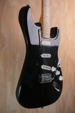 Squier SQ Series Stratocaster Black Made in Japan Fender Guitar, 1983 Model