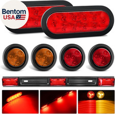 Led Trailer Light Kit 6 Inch Oval Stop Turn Taillight 2 Inches Round Red Amber S Led Trailer Light Kit 6 Inch Oval Stop Turn Taillight 2 Inches Round Red Amber S