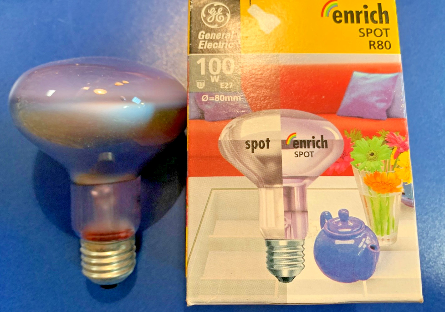 GENERAL ELECTRIC Spot Natura E27 100W Growth Lamp Grow Light Plant Lamp R80