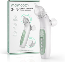 Breezyclear™ 2-In-1 Electric Nasal Aspirator for Baby with Spray, 65Kpa Hospital