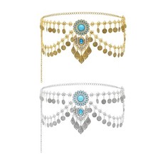 Adjustable Fringed Belt Waist Chain Decor for Belly Dance and Special Occasion