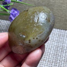 Bonsai di Suiseki - Pietra Naturale Occhi di Agata Gobi - Rara Splendida Vista 113g F255