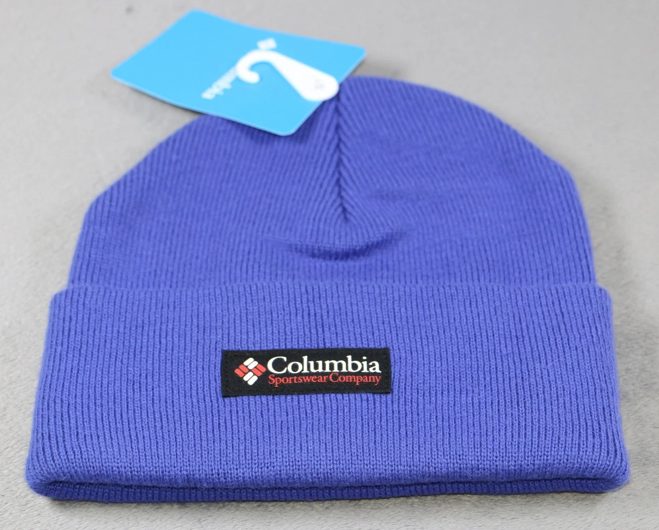 Columbia Hat Cap Beanie Knit Cuffed Patch Winter Outdoors Mens One Size