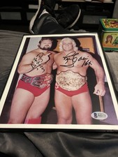Ric flair Arn Anderson Autograph Becket b42171