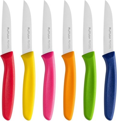 Stainless Steel Paring Knife Set（6 Pieces,Ultra Sharp Vegetable and Fruit Knife,